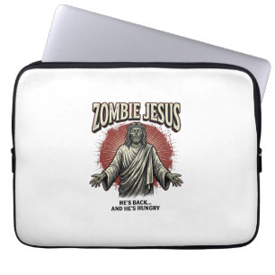 Capa Para Notebook Desenho de Camiseta Divertida de Jesus Zumbi Gravu