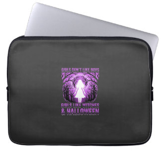 Capa Para Notebook Desenho de Halloween para Meninas que Gostam de Br