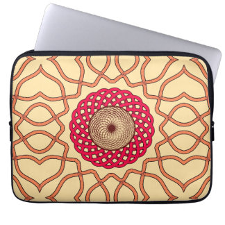 Capa Para Notebook Desenho de Mandala Espiral Orgânica