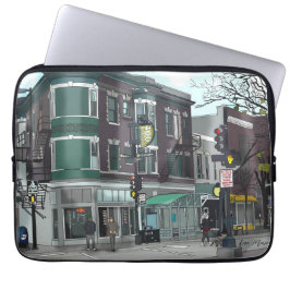 Capa Para Notebook Desenho do Centro Madison, Wisconsin