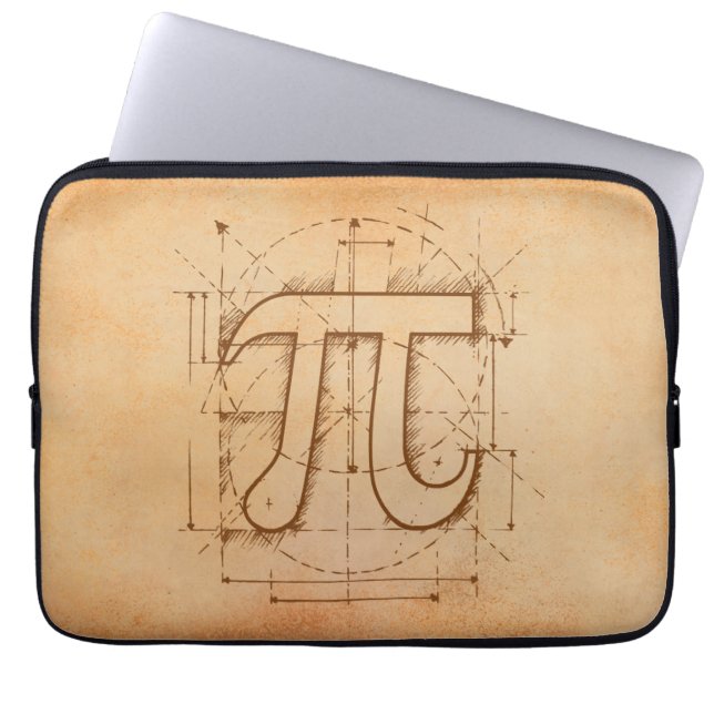 Capa Para Notebook Desenho do número do Pi (Frente)