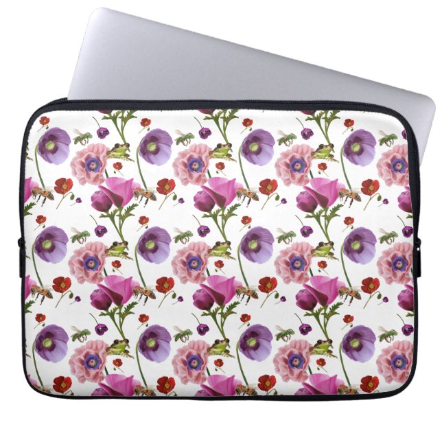 Capa Para Notebook Desenho floral (Frente)