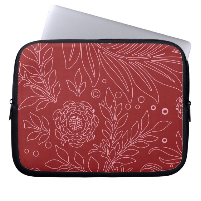Capa Para Notebook Desenho Floral 30 (Frente)