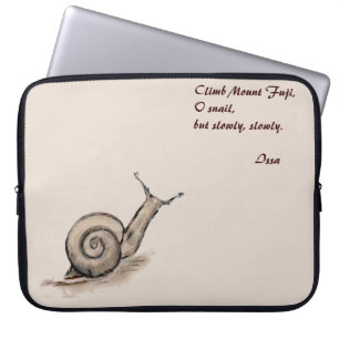 Capa Para Notebook Desenho pastel original do zen do caracol