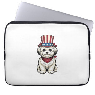 Capa Para Notebook Desenho Vetorial de Gravação Antiga de Cachorro Pa