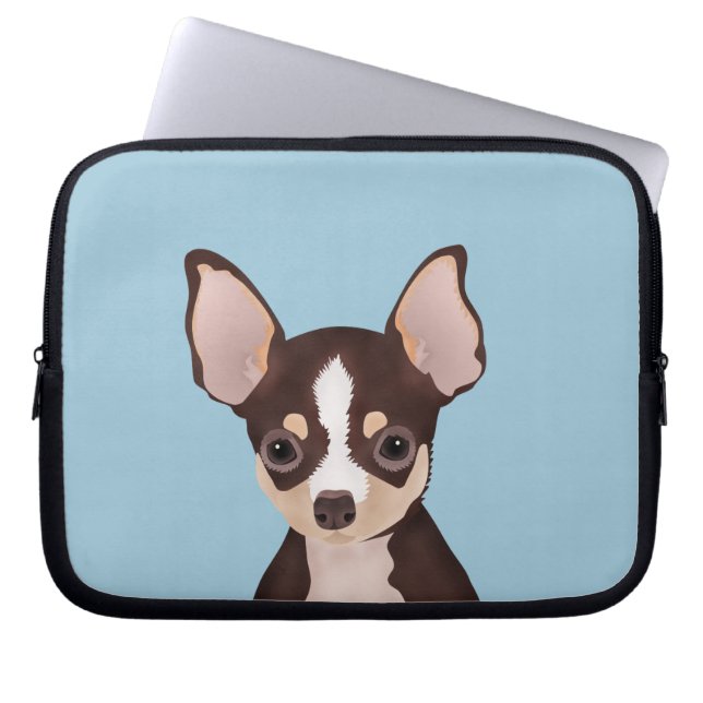 Capa Para Notebook Desenhos animados da chihuahua (Frente)