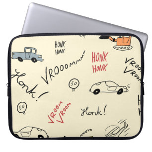 Capa Para Notebook Desenhos De Carros Sem Costura: Folha De Bebidas