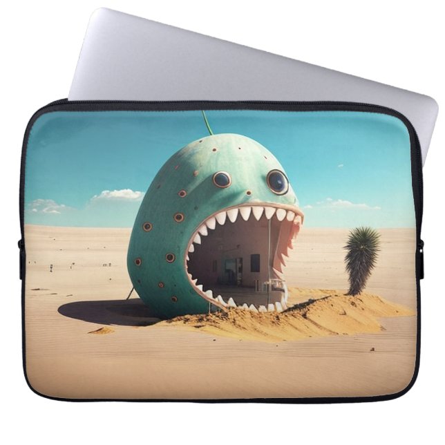 Capa Para Notebook Desert monster house (Frente)