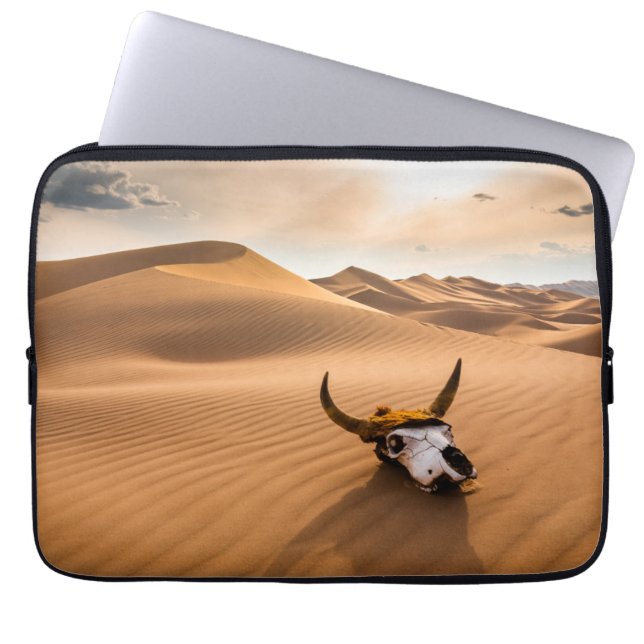Capa Para Notebook Desertos | Dunas De Areia De Vaca (Frente)