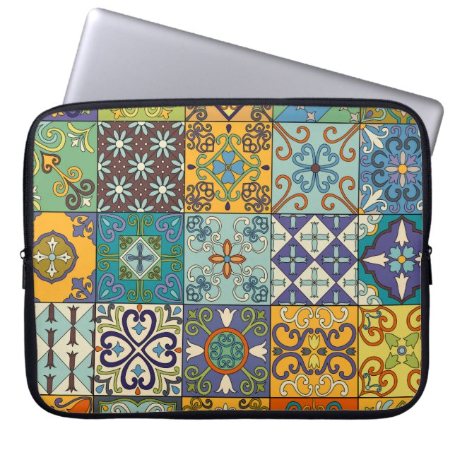 Capa Para Notebook Design Azulejo de Talavera Português (Frente)