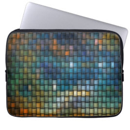 Capa Para Notebook Design composto por listras entrelaçadas coloridas