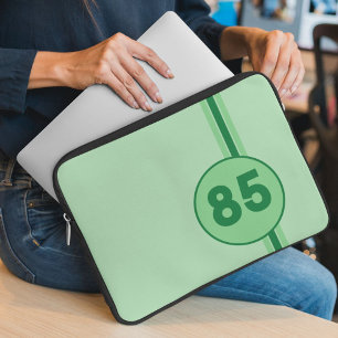 Capa Para Notebook Design de 85 a verde na horta com listras