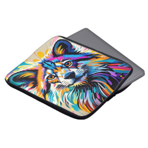 Capa Para Notebook design de arte animal feliz e engraçada e fofa