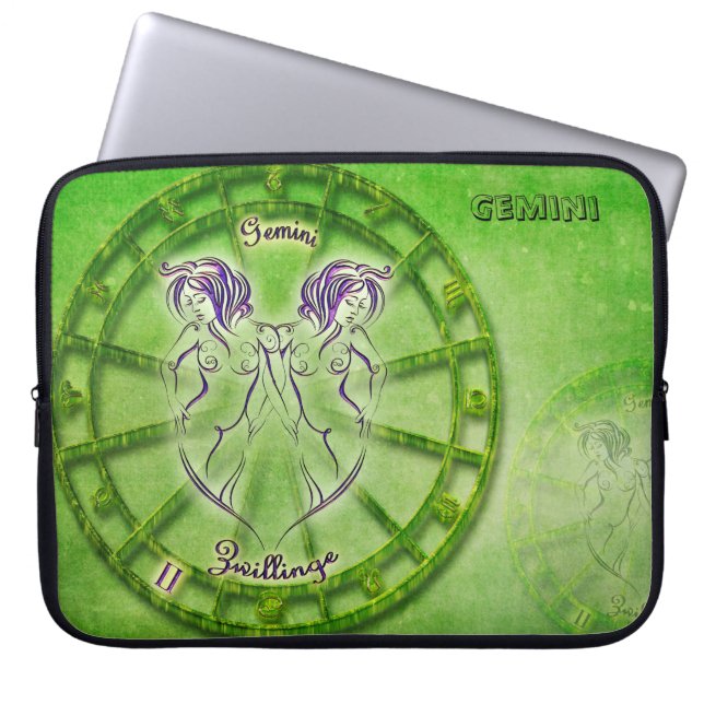 Capa Para Notebook Design de Astrologia Gemini Zodiac (Frente)