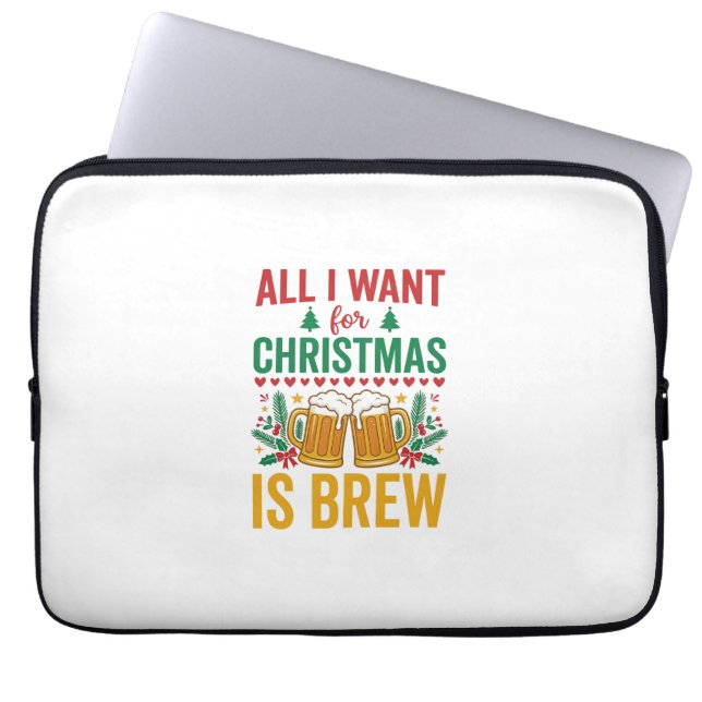 Capa Para Notebook Design de Bebida de Férias Christmas Brew (Frente)