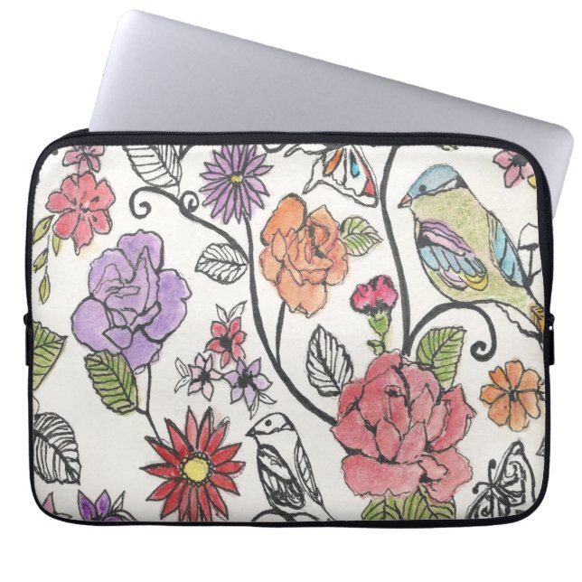 Capa Para Notebook Design de Bloomsbury numa Bolsa de laptop (Frente)