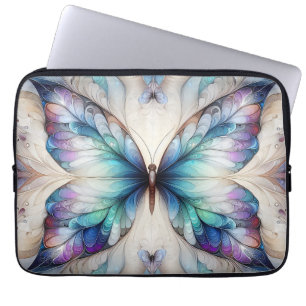 Capa Para Notebook Design de borboleta abstrato colorida