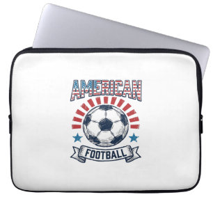 Capa Para Notebook Design de Camisa de Bola de Futebol Americano Vint