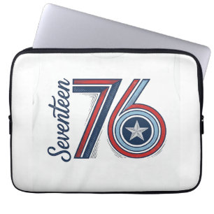 Capa Para Notebook Design de camiseta vetorial patriótica Vintage Sev