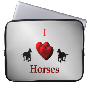 Capa Para Notebook Design de Cavalos do Coração legal I