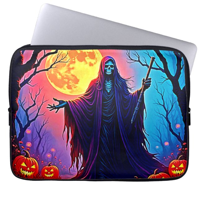 Capa Para Notebook Design de Chamada da Morte da Lua Spooky (Frente)