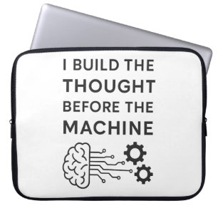 Capa Para Notebook DESIGN de citação AI - Pensado antes da máquina