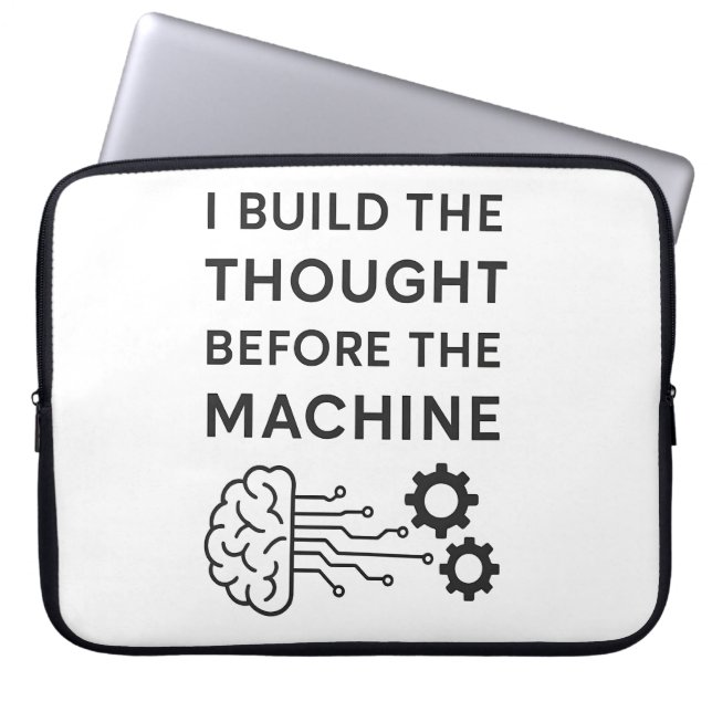 Capa Para Notebook DESIGN de citação AI - Pensado antes da máquina (Frente)