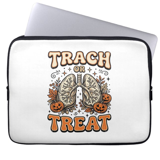 Capa Para Notebook Design de Enfermeira de Halloween Traqueostomia Do (Frente)