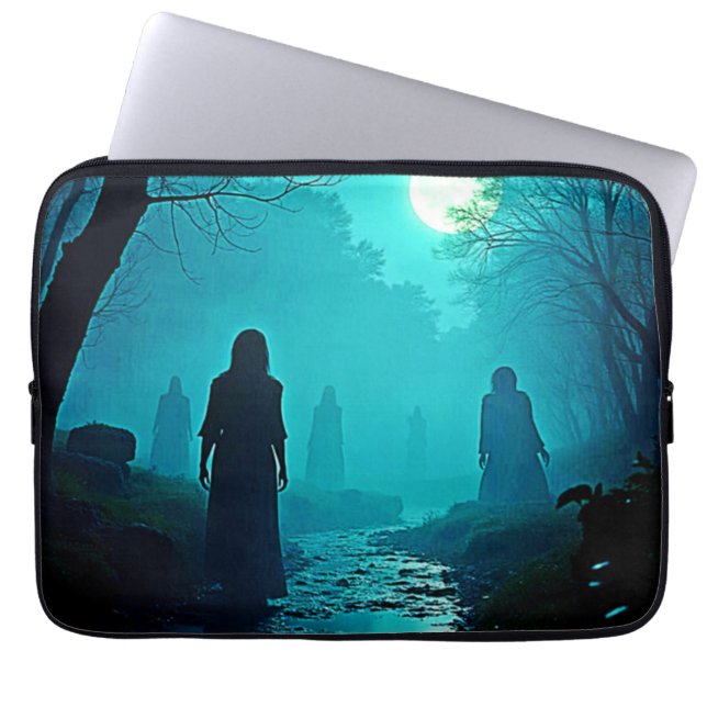 Capa Para Notebook Design de Espíritos da Floresta Moonlight Encantad (Frente)