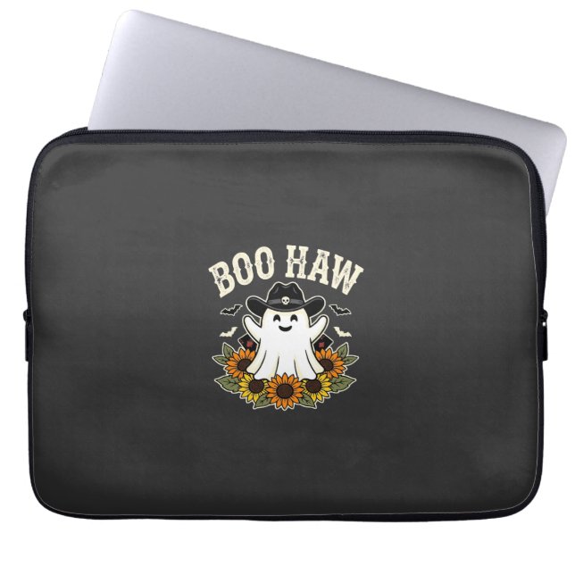 Capa Para Notebook Design de Fantasma de Halloween Ocidental Boo Haw (Frente)