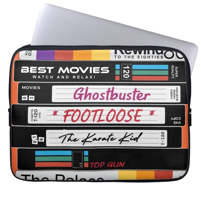 Capa Para Notebook Design de Filme VHS Retroativo (Frente)