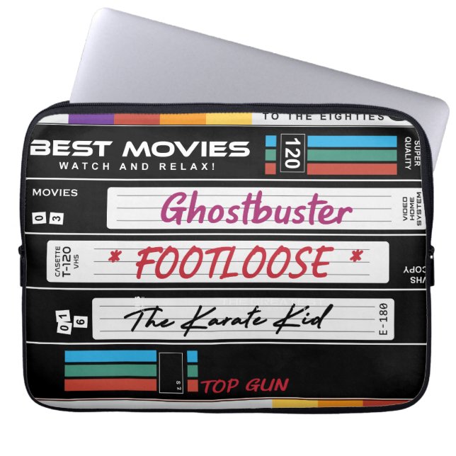 Capa Para Notebook Design de Filme VHS Retroativo (Frente)
