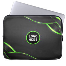 Design de Fluido Abstrato Preto e Verde | Adiciona