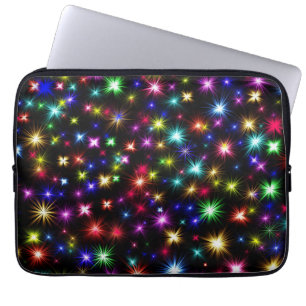 Capa Para Notebook Design de Fogos de Artifício Estrelas Coloridas