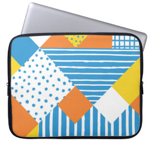 Capa Para Notebook Design de Fundo Abstrato de Vintage Geométrico