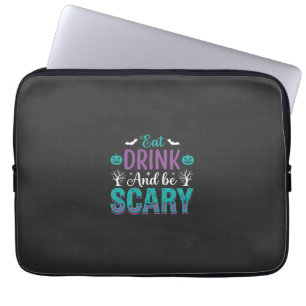 Capa Para Notebook Design de Halloween Coma Beba E Seja Assustador