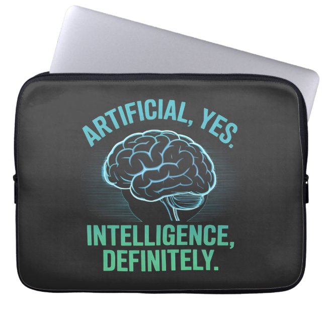 Capa Para Notebook Design de Humor Cerebral de Inteligência Artificia (Frente)