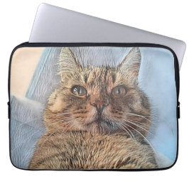 Capa Para Notebook Design de Ilustração de Gato Tigre