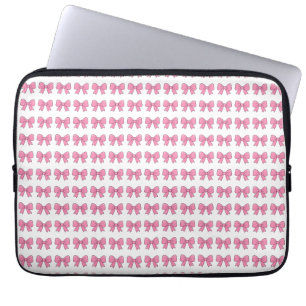 Capa Para Notebook Design de Laço Rosa Fofo – Laço Kawaii Feminino