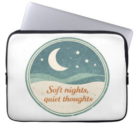 Capa Para Notebook Design de Lua Noturna Tranquila