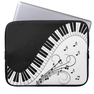 Capa Para Notebook Design de Música do Teclado Piano