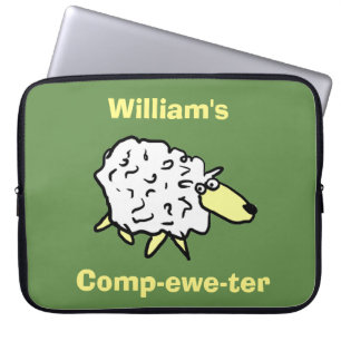 Capa Para Notebook Design de ovelha, comp-ewe-ter!