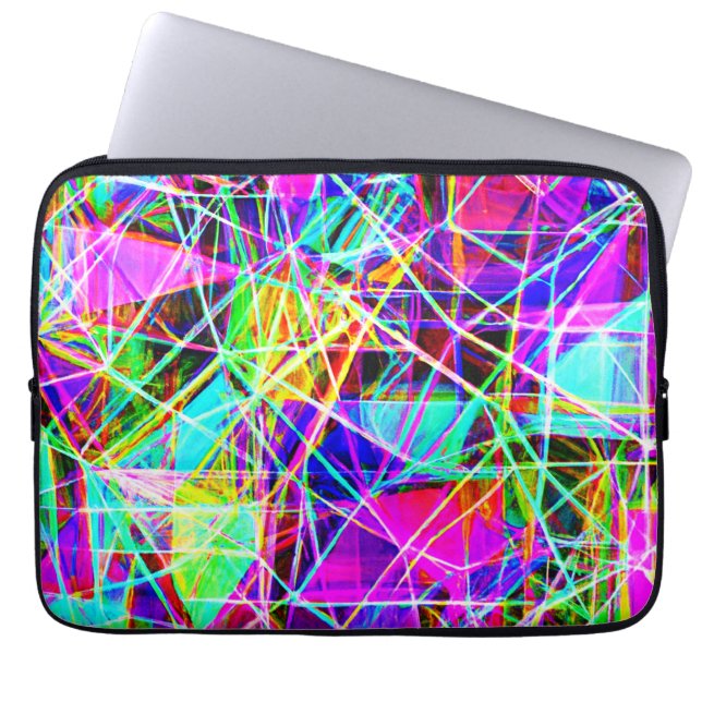 Capa Para Notebook Design de padrão de Abstrato vibrante (Frente)