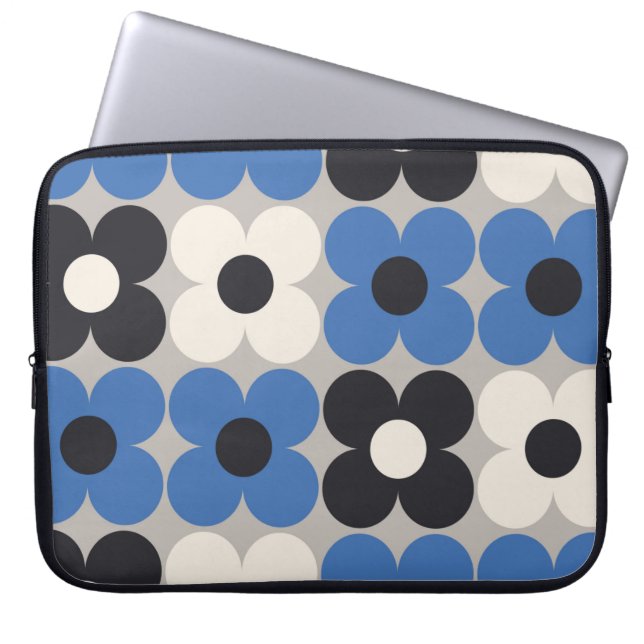 Capa Para Notebook Design de padrão uniforme floral. Estilo escandina (Frente)
