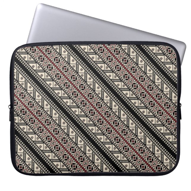 Capa Para Notebook Design de padrões decorativo ukrainiano (Frente)