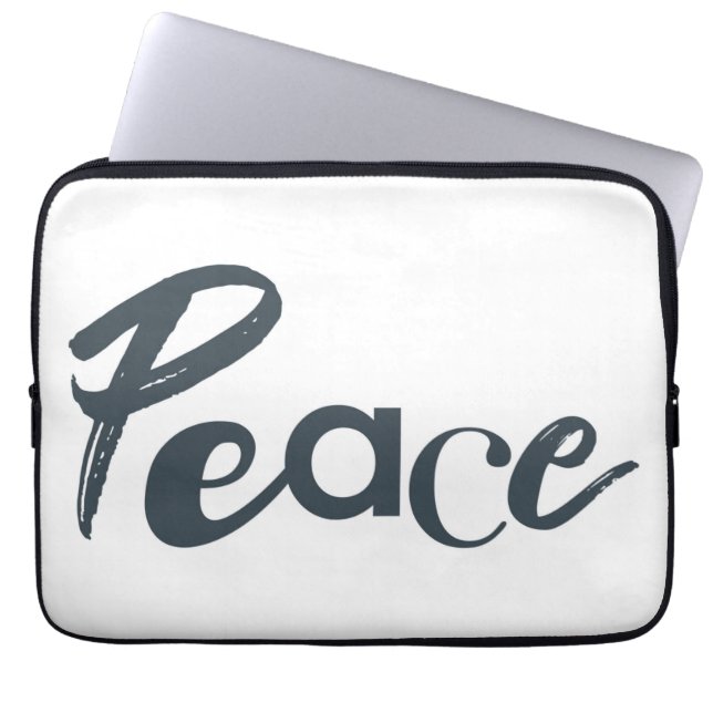Capa Para Notebook Design de Paz moderna, criativa, urbana e simples (Frente)