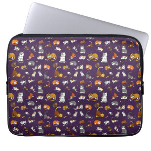 Capa Para Notebook design de película de gato giro roxo para amantes