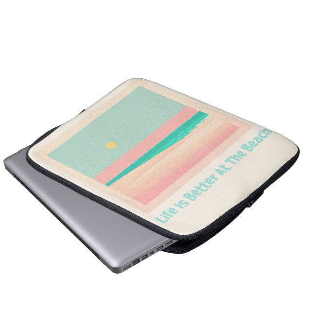 Capa Para Notebook Design de praia (Frente Inferior)