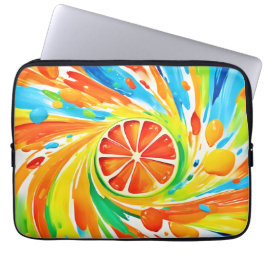 Capa Para Notebook Design de Splash de Giro Citrus