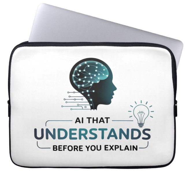 Capa Para Notebook Design de tecnologia inteligente de inteligência a (Frente)